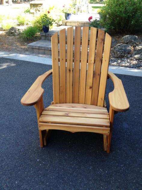 larch adirondack chair